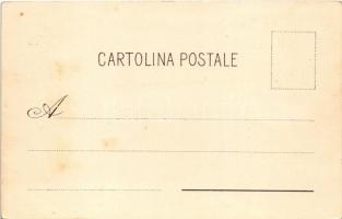 Budaörs, Loser János keserűvíz üzeme, Belvedere, forrás, villa. Olasz nyelvű szecessziós reklám / So...