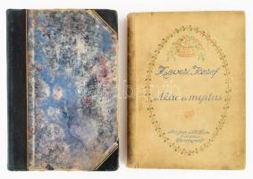 Hevesi József: Ákác és myrtus. 1911, Singer, kopott és sérült egészvászon kötés + Költemények 1926, Bp., Singer, kopott félvászon kötés.