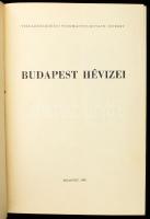 Alföldi László et al.: Budapest hévizei. Bp., 1968, Vízgazdálkodási Tudományos Kutató Intézet, 365 p. Félvászon-kötésben, kissé kopott borítóval, kissé foltos lapélekkel,