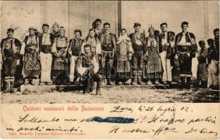 1902 Zadar, Zara; Costumi nazionali della Bucovizza. Rodolfo Cettineo Editore (Obrovazzo) / Croatian folklore (EK)