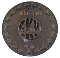 1976. "LKV Zala 1951-1976 / Felszabadulás" kétoldalas bronz emlékérem (67,5mm) T:XF
