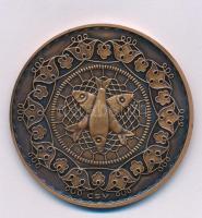 Csucs Viktória (1934-1993) DN "Kiskunhalas - Csipkeház" kétoldalas bronz emlékérem (60mm) ...