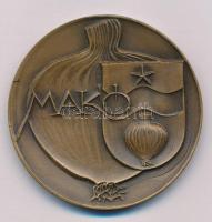 DN "Makó" kétoldalas bronz emlékérem (60mm) T:XF, karc