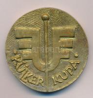 Várhelyi György (1942-) DN "Külker Kupa" kétoldalas, aranyozott, öntött bronz emlékérem (55,5mm) T:XF, kis patina
