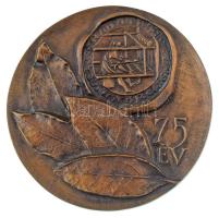 Asszonyi Tamás (1942-) DN "RÁBATEXT - Győr - 75 év" kétoldalas öntött bronz emlékérem (100mm) T:AU