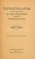 Gárdonyi Géza (Göre Gábor) Az nagy kiállításon szörzött tapasztalatok. Bp., 1923., Dick Manó 116p. Egészvászon kötésben + Kodolányi János: Börtön. Bp., é.n. Athenaeum. 127p. Kiadói vászonkötésben