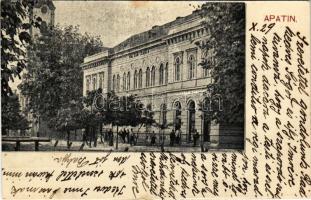 1928 Apatin, Polgári iskola, üzlet / school, shop (EK)