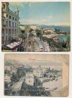 48 db főleg MODERN külföldi város képeslap, közte több RÉGI / 48 mainly modern foreign town postcard...