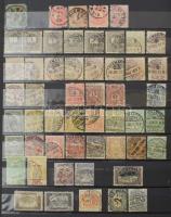 Krajcáros és Turul bélyegek 24 lapos A/4 berakó 20 oldalán, közte sok szép / olvasható bélyegzés
