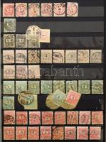 Krajcáros és Turul bélyegek 24 lapos A/4 berakó 20 oldalán, közte sok szép / olvasható bélyegzés