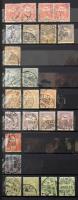 Krajcáros és Turul bélyegek 24 lapos A/4 berakó 20 oldalán, közte sok szép / olvasható bélyegzés