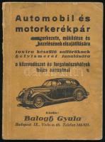 Balogh Gyula: Automobil és motorkerékpár szerkezete, működése és kezelésének elsajátítására taxira készülő soffőröknek helyismeret tanulására a közrendészet és forgalmiszabályok teljes anyagával. Bp., [1939], szerzői kiadás (Hajnal Ferenc-ny.), 144 p. Kiadói papírkötés, kissé viseltes borítóval.