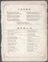 1861 A Himnusz magyar, szerb és román nyelven