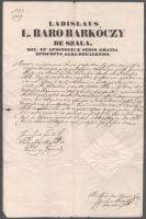 1839 Székesfehérvár, Báró Barkóczy László püspök rendelete