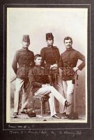 1883-1930 Nagybaczoni Nagy Béla (1882-1962) alezredes fényképalbuma 70 fényképpel, 1 árnyképpel, köz...