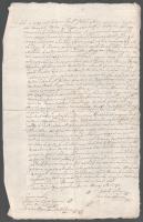 1741 Rákócz (Ugocsa vármegye) Terrci puszta nevű telek elzálogosítása gróf Teleki Anna által magyar nyelven, korabeli hites másolat