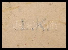 L. K. jelzéssel (Lotz Károly?): Ló. Szén, papír. Papírra kasírozva. Lapszéli kisebb sérüléssel, apró...