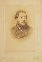 ca 1860-1870 Régi fotóalbum, 26 vizitkártya fotó, lapon. magyar műtermekből, ritka műttermekből, szé...