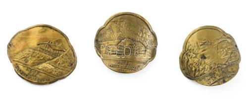 ca 1930 3 db régi osztrák, olasz botjelvény