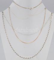 2 db Ezüst (Ag) nyaklánc, jelzettek 14 g