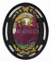 Bécs, Stephanskirchét ábárzoló festett öntöttvas dísz. 32x26 cm