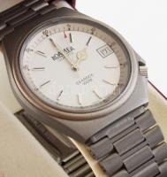 Roamer Searock férfi kvarc karóra, jelzett, eredeti tokjában, elemcserére szorul, d: 36 mm