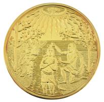 DN "Magyar Aranyóriások - Bethlen Gábor 10 Dukát keresztelőérem 1626" aranyozott Cu utánveret kapszulában, tanúsítvánnyal (46mm) T:PP