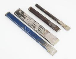 4 db véső, hidegvágó. 25 cm-ig