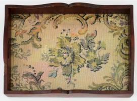 Gobleines tálca fa. 20x30 cm