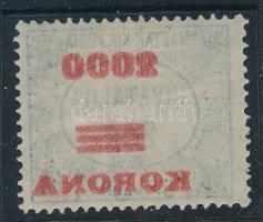 1921 Hivatalos 2000K/250f a felülnyomat gépszínátnyomatával