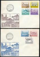 1987 Kastélyok II. sor 2 db FDC-n (kis példányszám!)