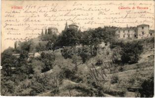 1904 Fiume, Rijeka; Tersato Il Castello. S. D. M. 1697. / castle Trsat (kis szakadás / small tear)
