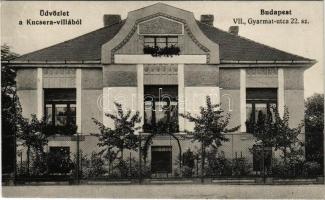 Budapest XIV. Gyarmat utca 22. Kucsera villa
