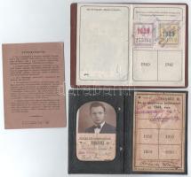 1921-1937 Fényképes MÁV igazolványok, 2 db + Időleges szabadjegy III. kocsiosztályra
