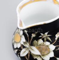 Fischer Vilmos Kolozsvár teás kézlet, kézzel festett, jelzett, kisebb hibákkal. Tál: 42 cm