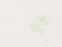 Hollóházi porcelán bonbonniere. Kézzel festett, jelzett, minimális kopással 12 cm