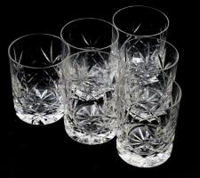 6 db kristály tumbler pohár 9,5 cm