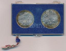 1974. 50Ft Ag + 100Ft Ag "Magyar Nemzeti Bank" pár eredeti, plombált, MNB plasztiktokban T...