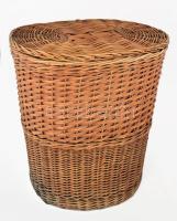 Rattan szennyes kosár m: 51 cm