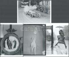 cca 1950 előtti felvételek Munkácsi Márton (1896-1963) magyar - amerikai fotóriporter és fotóművész munkásságából, 4 db modern nagyítás, jelzés nélkül, 15x10 cm