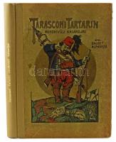 Daudet Alphonse: Tarasconi Tartarin rendkivüli kalandjai. A magyar ifjuság számára átdolg.: Róna Béla. Bloch Nelly rajzaival. Bp., é.n. Afra. 144 l. Kiadói javított gerincű papírkötésben.