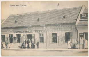 1917 Versec, Vrsac; Gasthaus Tangel. A. Weiser / vendéglő, étterem / restaurant (EB)
