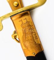 Szovjet tengerésztiszti tőr. Jelzett kis kopással ca 1980