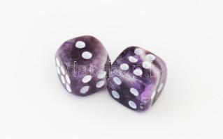2 db ametiszt dobókocka 16 mm