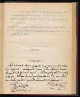 Kőszeghy István: Az álláshalmozó c, darabjánaks zerzői gépelt példánya, autográf bejegyzésekkel és l...