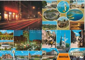 JUGOSZLÁVIA - 23 db MODERN színes és fekete-fehér város képeslap / YUGOSLAVIA - 23 modern coloured and black and white town postcards