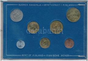 Finnország 1975. 1p - 5M (7xklf) forgalmi sor szettben, műanyag dísztokban T:UNC patina
Finland 197...