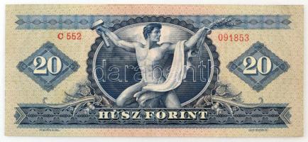 1949. 20Ft "C 552 091853" T:F, szép papír
Hungary 1949. 20 Forint "C 552 091853&quot...