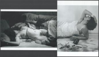 cca 1928 Man Ray (1890-1976) amerikai fotóművész, a dadaizmus és a szürrealizmus egyik meghatározó művészének alkotásai (Mit tettem!; Öngyilkosság előtt)), 2 db modern nagyítás jelzés nélkül, 21x15 cm és 15x21 cm