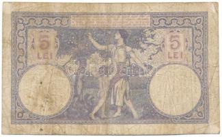 Románia 1928. 5L "E.3473 0823" T:F,VG, ragasztásnyom a hátlapon
Romania 1928. 5 Lei &quot...